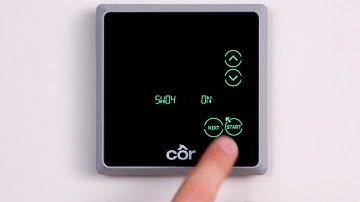 COR 5 & 7 Setup on Thermostat