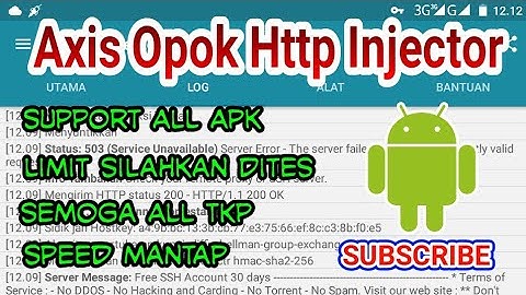 Mantap. Axis Opok Http Injector Sekali Klik Langsung Konek