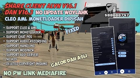 [SHARE] CLIENT ALYN V16.1 & V16.3 FIXED, NO UPDATE SAMP MOBILE