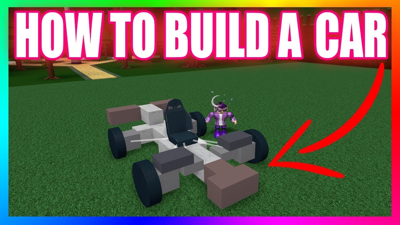 Roblox Build A Boat For Treasure How To Build A Car Tutorial Very Easy Youtube