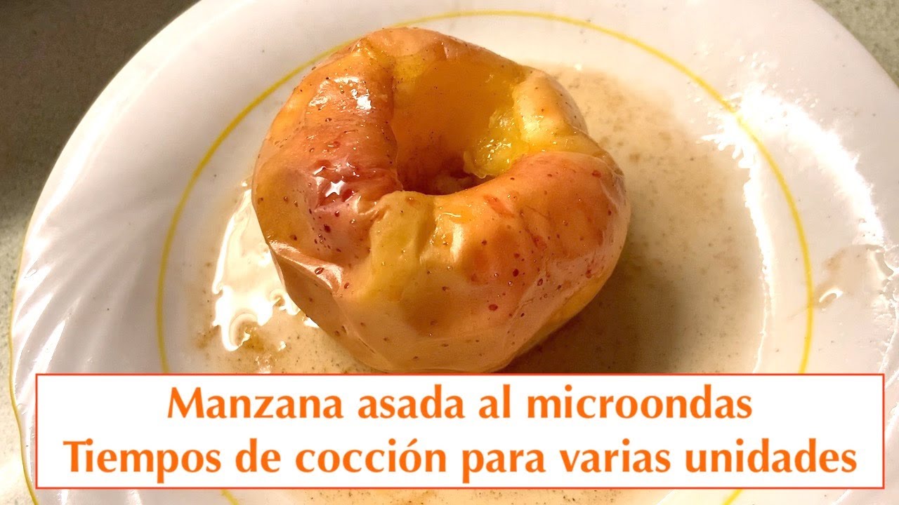 Manzanas asadas al microondas sin azúcar | Gloria en casa