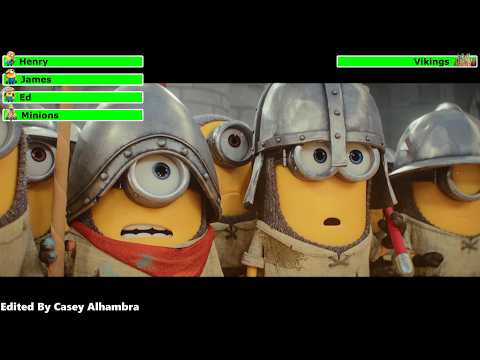 Minions & Monsters (2026) Vikings Fight with healthbars