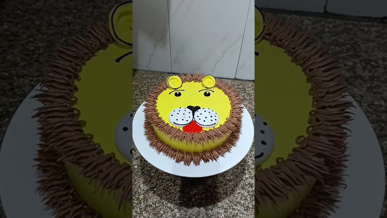 very Easy Lion Face Cake 