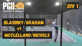 PGH Paddle - League Match - Blasinsky/Graham vs McClelland/Nichols Feb 2021