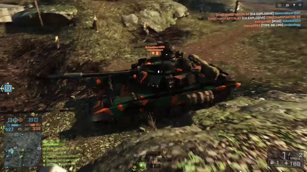 Battlefield 4 Defibrillator vs Tank