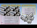 How To Read BILL of MATERIALS in Isometric Drawing? NEW PIPE FITTER