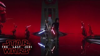 (HD) Star Wars VIII The Last Jedi | Rey and Kylo Ren team up | Snoke’s Throne Room