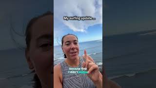 My surfing update… still a beginner 🤷‍♀️🥵 Surfing in Bajamar, Tenerife is next level