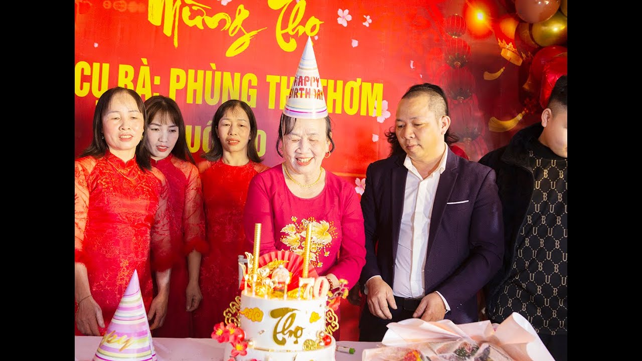 Lễ Mừng Thọ Bà Phùng Thị Thơm 70 tuổi, Xóm 3 Hòa Trúc, Hòa Thạch, Quốc ...