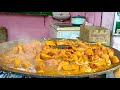 Huge chicken dish street food  indian street food