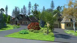 Subdivision with custom homes by Simgraf