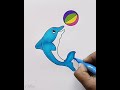 Playing Dolphin Drawing sreebaviart dolphin ball drawing 