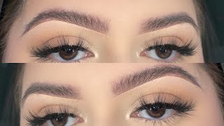 Natural fluffy brow tutorial | Kayla Martinez