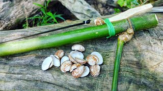 Making Bamboo Gun that can shoot Clams shell