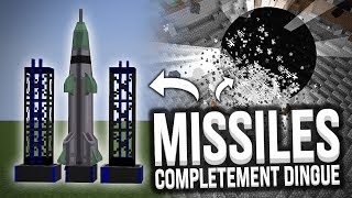 DES MISSILES COMPLÈTEMENT DINGUES DANS MINECRAFT !