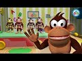 Five Little Monkeys Jumping On The Bed The Naughty Monkeys Nursery Rhymes Bubbly Dots 3D Five Little Monkeys Jumping On The Bed The Naughty Monkeys Nursery Rhymes Bubbly Dots 3D