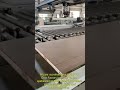 The busy daily life of the factory, the carbon crystal MDF wooden door is in production