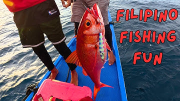 BIG Ruby Snapper - Deep Sea Jigging in the Philippines!
