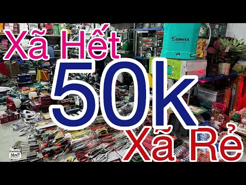 Video Thanh lý giá rẻ chỉ 50k rìu Nhật, kéo nhật,bình phun... - youtube