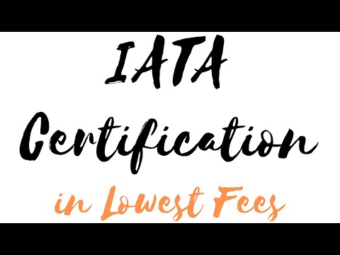 ვიდეო: რა საფასურია IATA კურსისთვის?