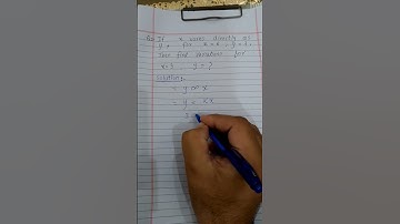 If x varies directly as y, then find y as per given conditions #Variations #maths