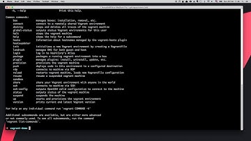 Vagrant basic commands