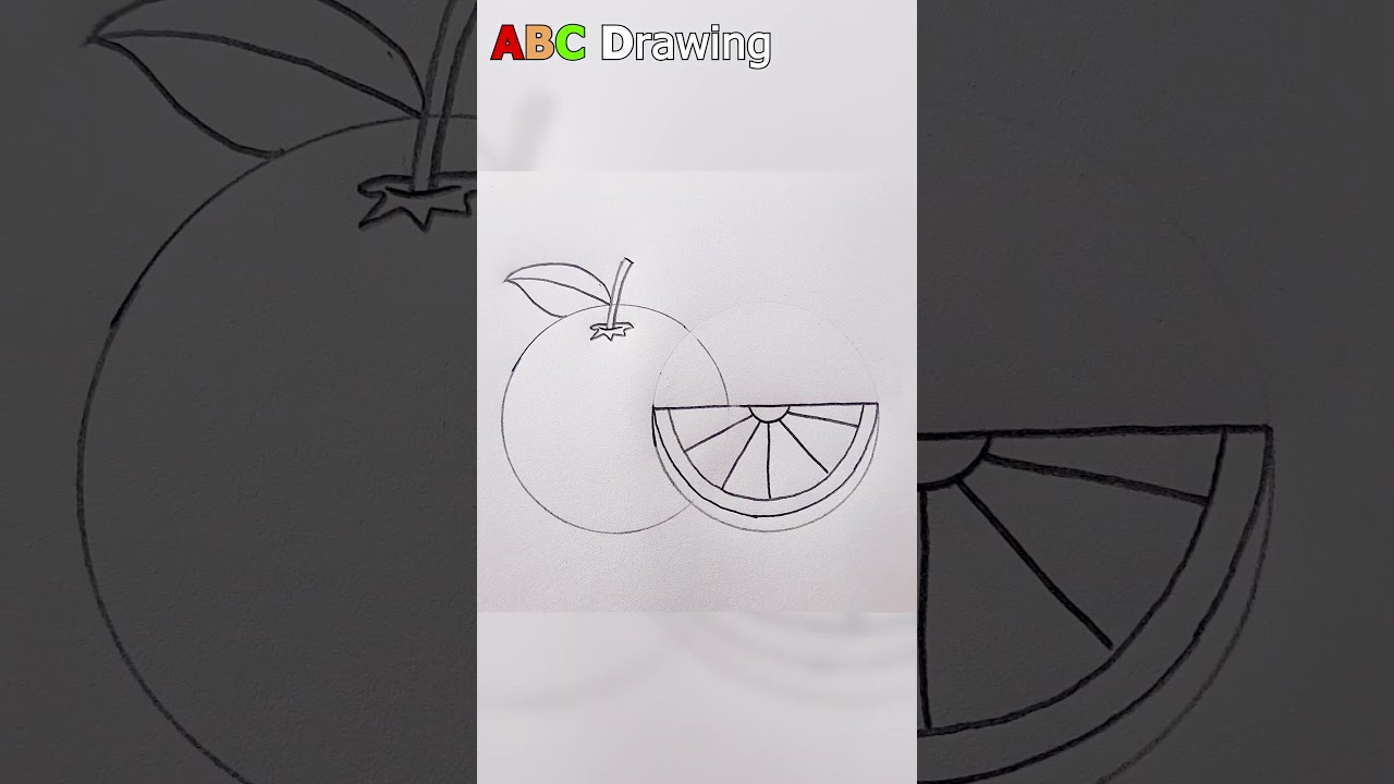 Orange Drawing And Painting | Easy Painting Shorts 