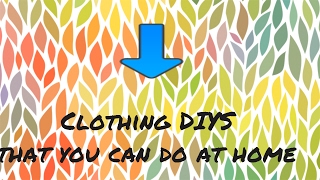 3 Easy Clothing Diys Nikki.t