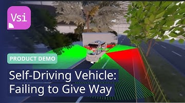Self-Driving Vehicle Failing to Give Way | PTV Vissim | Product Demo