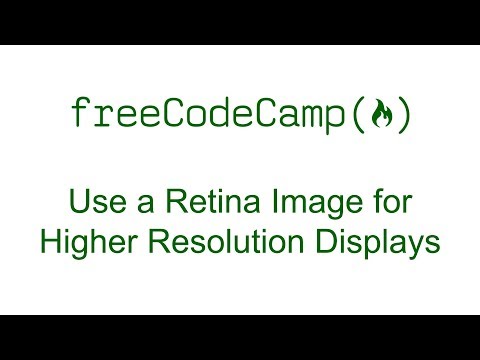 Use a Retina Image for Higher Resolution Displays - Free Code Camp