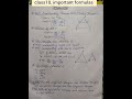 class10| important formulas| triangles
