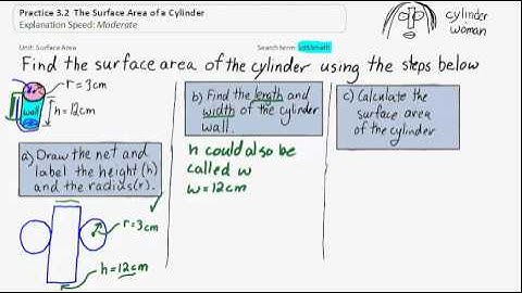 Lesson 3   Practice 2  The Surface Area of a Cylinder (moderate speed)