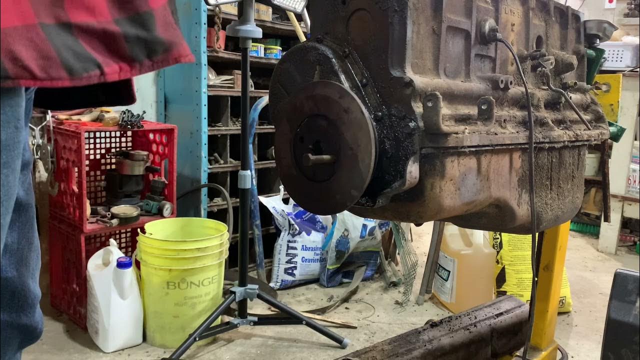 1954 Chevy 235 Harmonic Balancer Removal YouTube