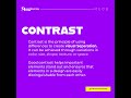 Design Elements - CONTRAST #graphicdesigners #understandingbydesign