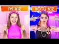 İYİ KIZ KÖTÜ KIZ || Okulda Yaşanan Komik Durumlar 123 GO! CHALLENGE İYİ ÖĞRENCİ KÖTÜ ÖĞRENCİ