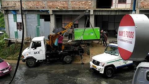 Crane Unloading Kirloskar 30kv Generator