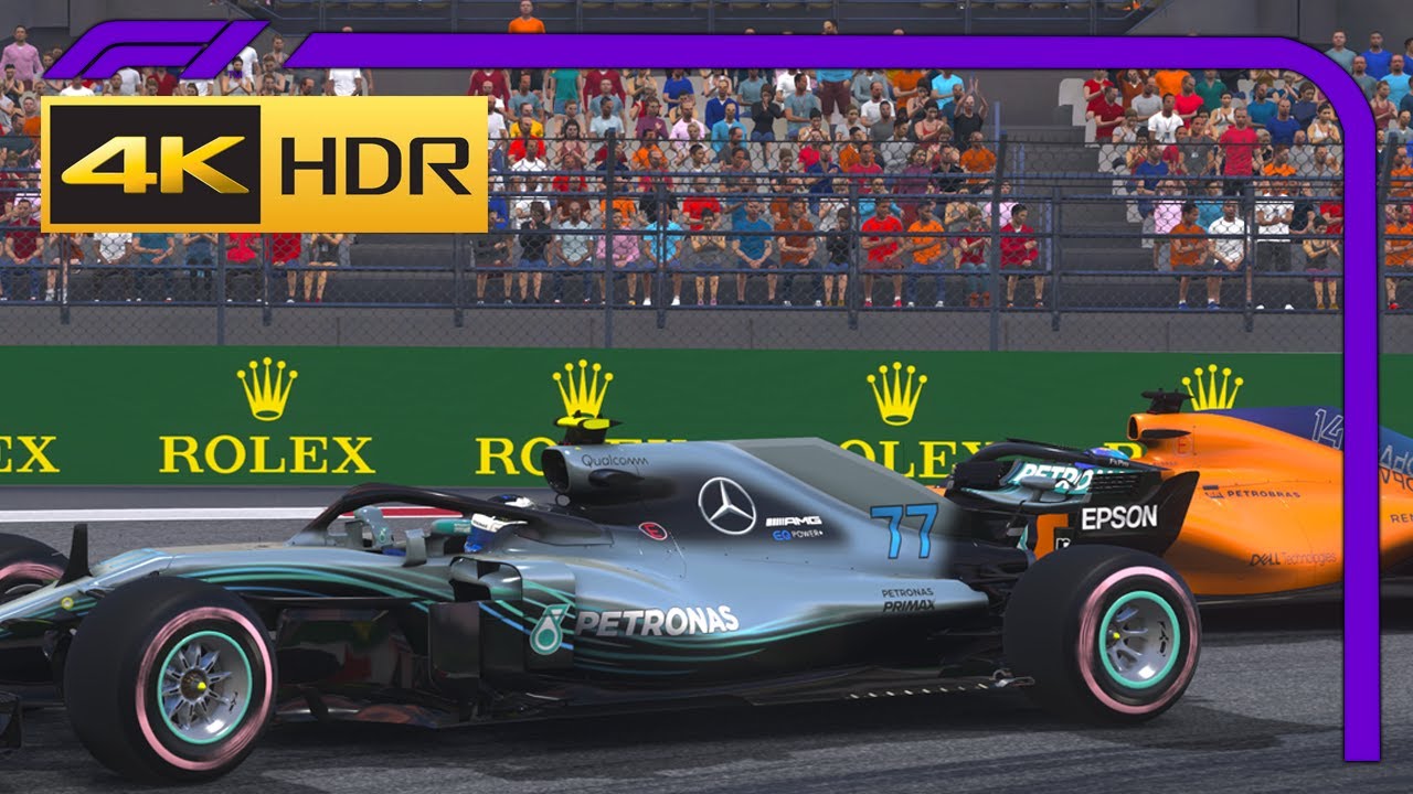 F1 2018 - 4k HDR 60fps 25% Race at Abu Dhabi