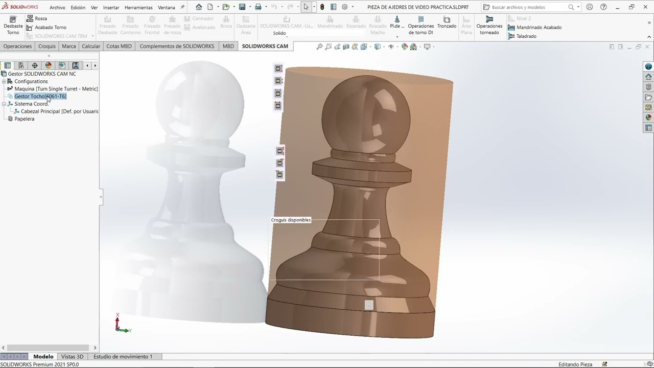 CODIGOS G PARA TORNO CNC EN SOLIDWORKS (ITO-TECNM) 🔗💻📼