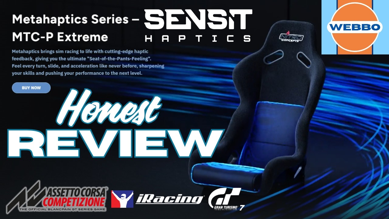 I tried the Sensit Haptics MTC-P Extreme on ACC GT7 & iracing 1st impression review 