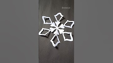 How to make a snowflake ❄️✂️ #shorts #snowflake #viralshorts #youtubeshorts