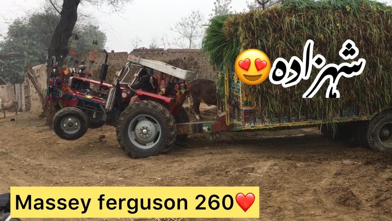Massey ferguson 260 Stunt On Load || Tractor video On Load