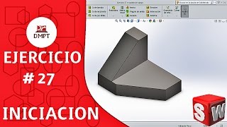 Ejercicio #27 en SOLIDWORKS nivel iniciacion 🔧 // Exercise #27 SOLIDWORKS Initiation Level