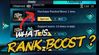 What is Rank Boost How to complete the task Purchase rank boost mlbb
