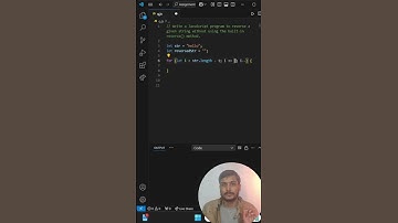 Javascript Interview Questions - Reverse a string #interview #coding #webdevelopment