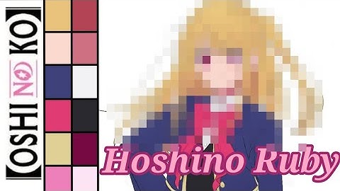 [Oshi no ko] Hoshino Ruby Digital Coloring | LynxColoring