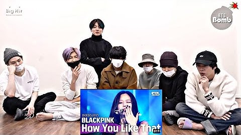 BTS Reaction to Blackpink "How you like that" sbs Inkigayo performance 🔥 [Fan-made 🩷]