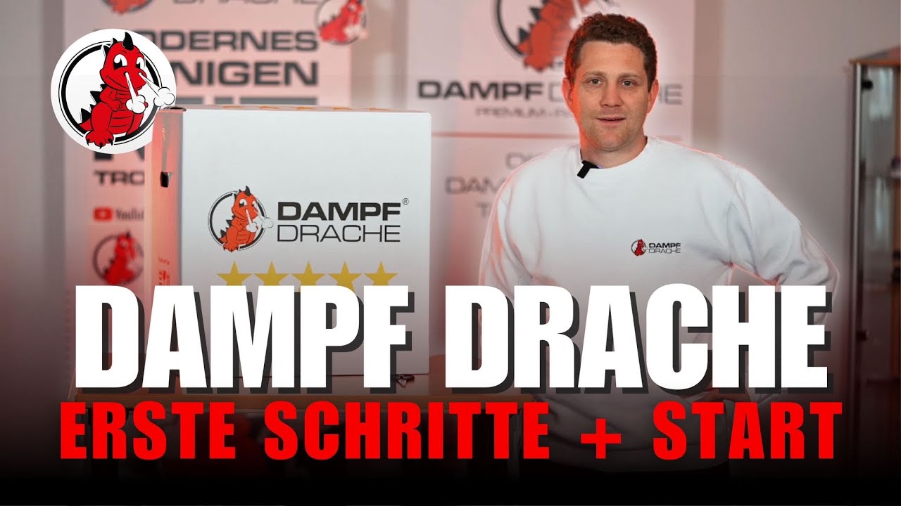 DAMPF DRACHE - Die ersten Schritte – So bereitest du deinen Trocken/Dampfreiniger richtig vor
