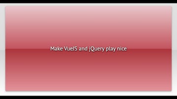 Make VueJS and jQuery play nice