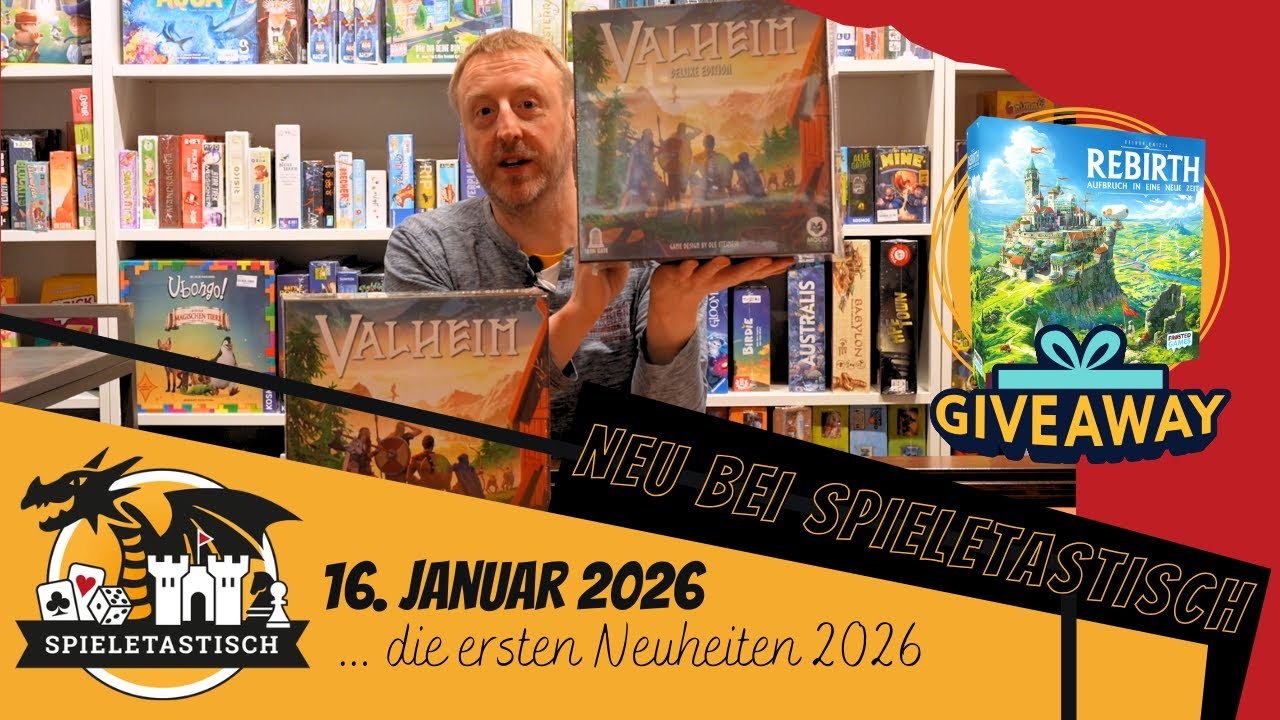 Neu bei spieletastisch.de - 16. Januar 2026