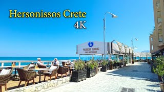 Is Hersonissos, Crete Dead? 🇬🇷 The Truth Behind the Hype | 4K Walking Tour | City Driver Tours